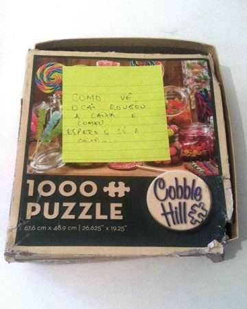 Puzzle Me - Caixa quebra-cabeça rasgada