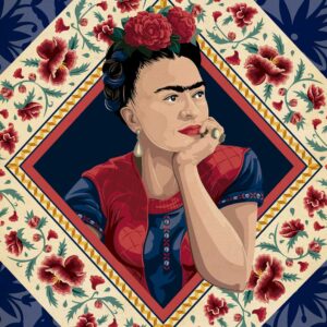 Quebra-cabeça "Janela Vermelha" - Artista Frida Kahlo - Projeto Mulheres - 48 peças - Arte