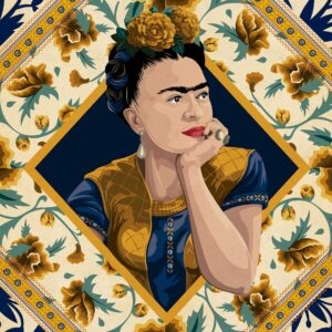 Quebra-cabeça "Janela Amarela" - Artista Frida Kahlo - Projeto Mulheres - 48 peças - Arte