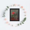 Quebra-cabeça "Rose" - obra do artista Martin Heade - 48 peças - Ambientação