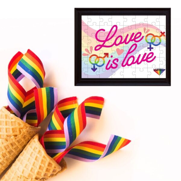 Quebra-cabeça "Love Is Love" - Série Pride - 48 peças - Ambientação