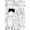 Quebra-cabeça para montar e colorir - "Gato e suas 7 vidas" - 48 peças - Arte