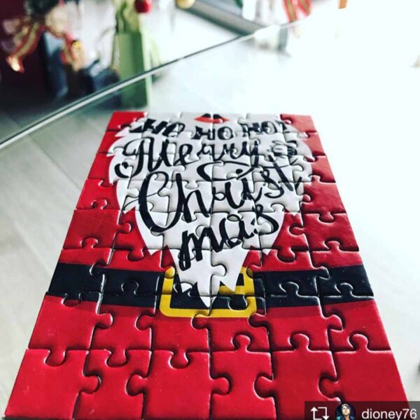 Quebra-cabeça "Natal - Ho Ho Ho" - Série Puzzle Mensagem - 48 peças - Ambientação