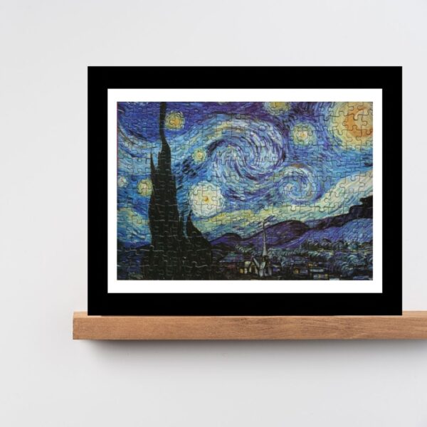 Quebra-cabeça "Starry Night" - obra do artista Van Gogh - 216 peças - Ambientação