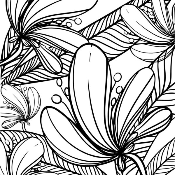 Quebra-cabeça 48 peças <br /> Montar e Colorir - Flor Virgo