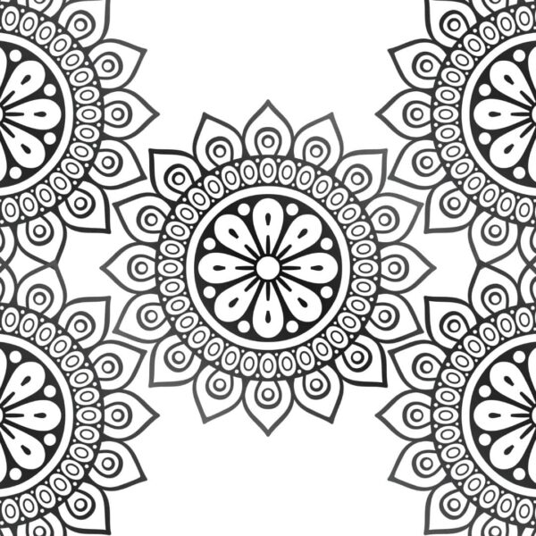 Quebra-cabeça 48 peças <br /> Montar e Colorir - Mandalas