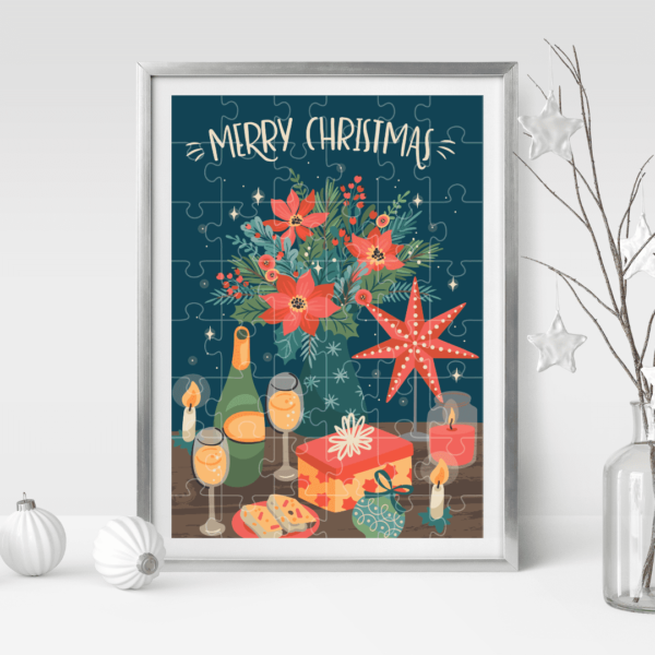 Quebra-cabeça 48 peças <br /> Natal - Ceia de Natal