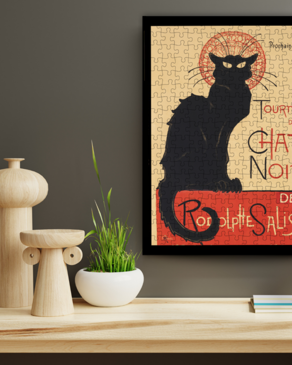 Gato Preto - Le Chat Noir  - Théophile Steinlen <br />Quebra-cabeça 216 peças