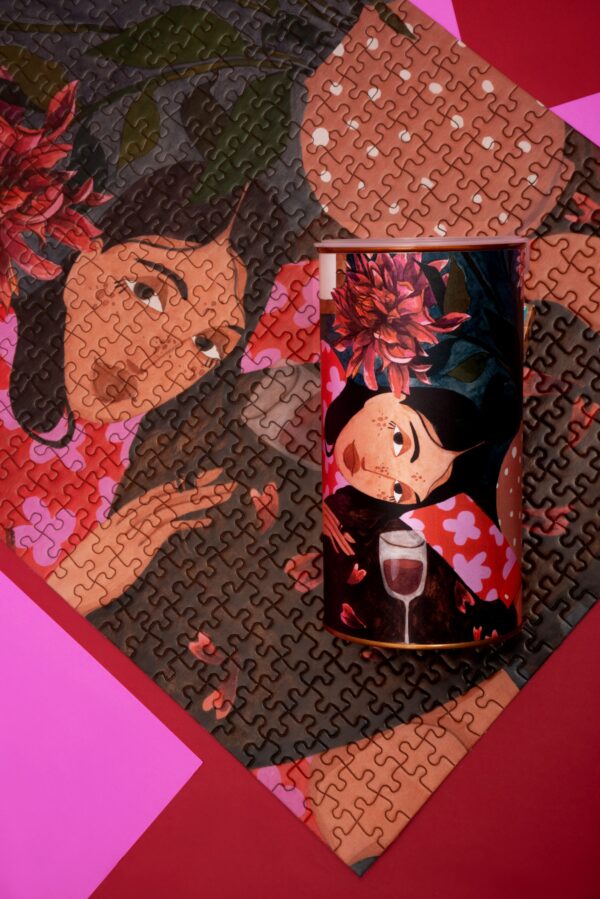 Quebra-cabeça Dálias – 500 peças - Brunna Mancuso